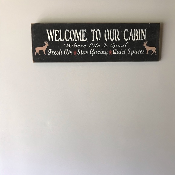 Welcome To our Cabin Sign - Picture 5 of 5